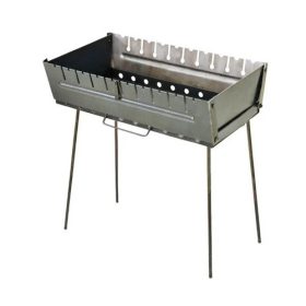    Mangal Grill 10 pezsgőhöz, összecsukható faszén kempinggrill