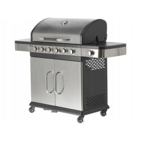    GÁZ KERTI GRILL 20 kW YATO ROZSDAMENTES ACÉL Tömör öntöttvas Rács