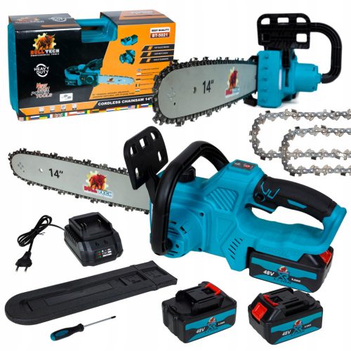  AKKUMULÁTOROS LÁNCFŰRÉSZ FÁHOZ 2 X 48V 5AH 14" BT-5021