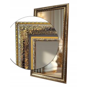    Két kerek tükör készlet STELLA LED I MDF SLIM keretben Fi 60 + Fi 80cm