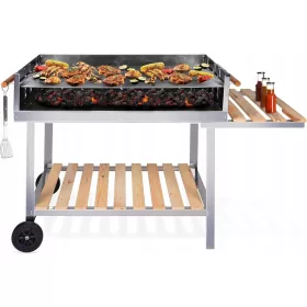  BBQ Collection Grill 98 x 56 x 85 cm, ezüst