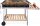  BBQ Collection Grill 98 x 56 x 85 cm, ezüst