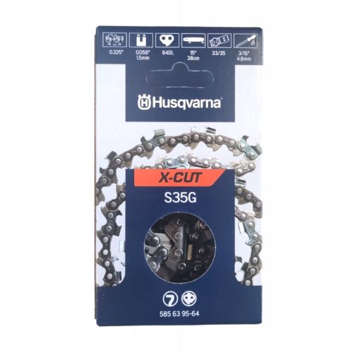  Husqvarna X-CUT S35G fűrészlánc félvéső .325" 1,5 mm 64