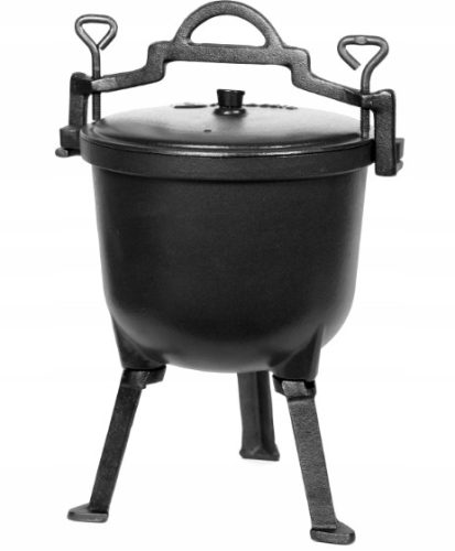  Öntöttvas ÁLLÓ FORRALÓ HUNGARY HUNGARY TÁBFIRE POT grill 10L