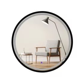    GYŰRŰ, kerek tükör arany keretben, 60 cm-es LED érintőkapcsoló GLAMOUR