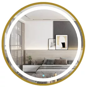    Exkluzív tükör fa GOLD keretben, kiváló minőségű, 110x70 e1