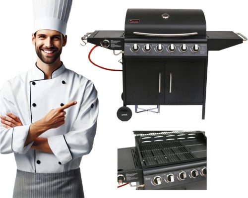  Gázgrill Activa Mastercook Florida III 6+1 (15,0 + 3,2 kW) - 19786G