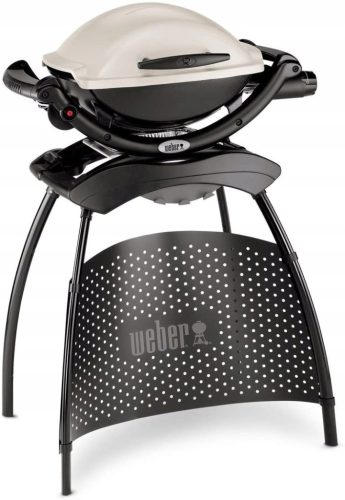 Weber Q1000 Titan gázgrill, fekete/fehér, 69x49x61 cm