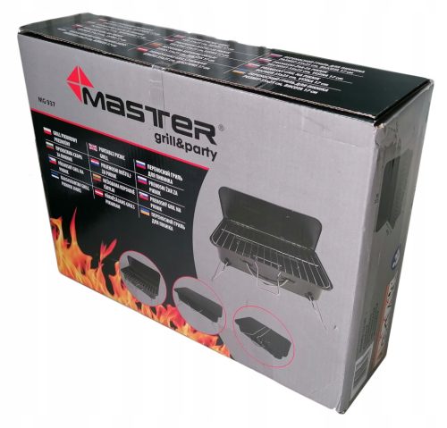  Master Grill&Party faszén grill 23 x 33 cm