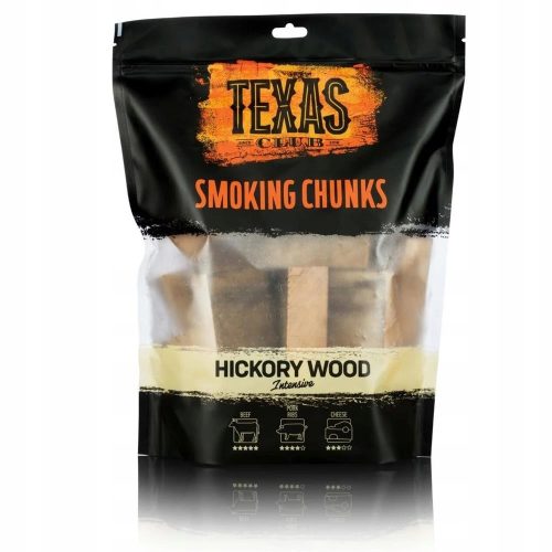  Hickory fa füstölő darabok 1kg TEXAS CLUB MARHA sertéshúshoz