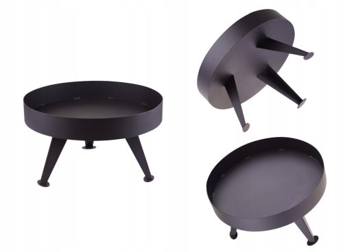  KERTI TŰZHELY 40 CM TÁBROMTÜZES GRILLEK ÜZÉSÉHEZ ACÉL FEKETE GRILL