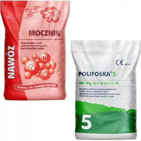    UREA 5KG + POLIFOSKA 5KG MŰTRÁGYA KÉSZLET UNIVERZÁLIS TRÁGYA FŰHEZ