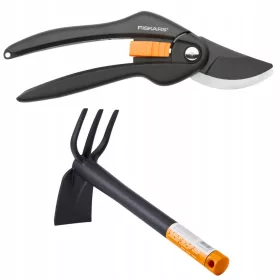    FISKARS SINGLESTEP P26 kézi kerti ollós metszőolló + kapa