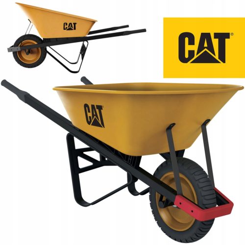  CATERPILLAR J-sorozat 6' acél, 250 kg-os pneumatikus gumiabroncs építőipari kerti talicskás