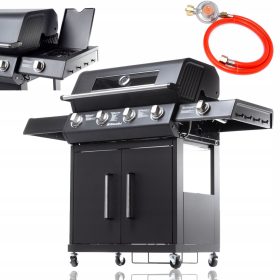    Riwall RGG 41 EXL gázgrill - 5 égős 4+1 luxus 17kW 12 fő