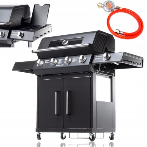  Riwall RGG 41 EXL gázgrill - 5 égős 4+1 luxus 17kW 12 fő