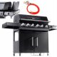  Riwall RGG 61 EXL gázgrill - 7 égős 6+1 luxus 24kW 14 fő