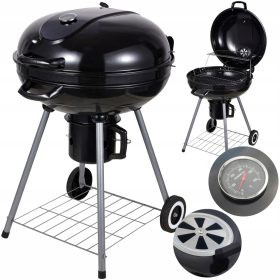  LANDGRAF GARDEN SZÉN GRILL + HŐMÉRŐ + HAMUTESZ + POLCOK