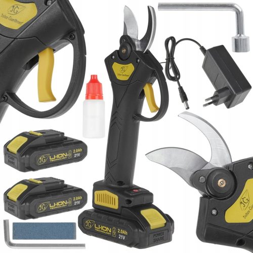  AKKUMULÁTOROS ELEKTROMOS METSZŐOLLÓ 30mm 2x AKU 2.0Ah G80662 XXL készlet