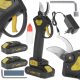  AKKUMULÁTOROS ELEKTROMOS METSZŐOLLÓ 30mm 2x AKU 2.0Ah G80662 XXL készlet