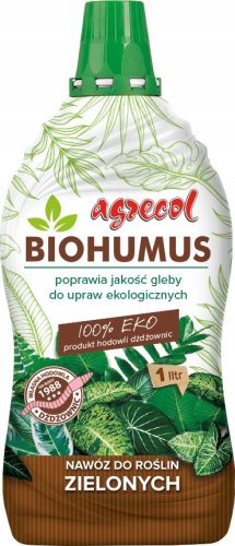  Biohumusz műtrágya zöld növényekhez folyékony 1l AGRECOL