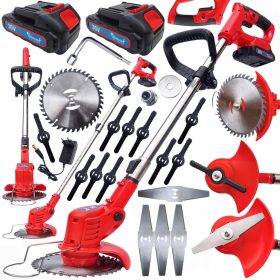    36V 2xAKU AKKUMULÁTOROS KEFEVÁGÓ KERTI BEFEKVÁGÓ FŰVÁGÓ XXXXL