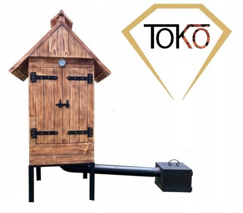  Fa kerti füstölő TOKO Wood Smokehouse SZETT