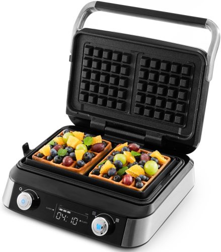  Yoer 2 NAGY WAFFLES gofrisütő +4 automatikus program + Ropogósság állítás