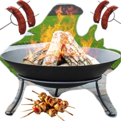  Öntöttvas TŰZGödör KERTI TÁL TÜZGÖRÖS ÁLLVÁNY GRILLEN