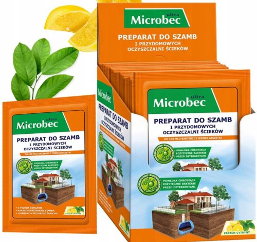  BROS - Microbec ULTRA 25g citrom illat - szeptikus tartály tisztító - 18 db.