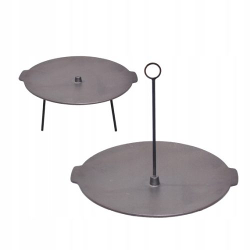  Öntöttvas serpenyő Öntöttvas függőrács 44cm 2in1