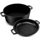  Zománcozott öntöttvas edény TŰZINDUKCIÓS GÁZFEDŐHEZ 5L NAGY GRILL XL