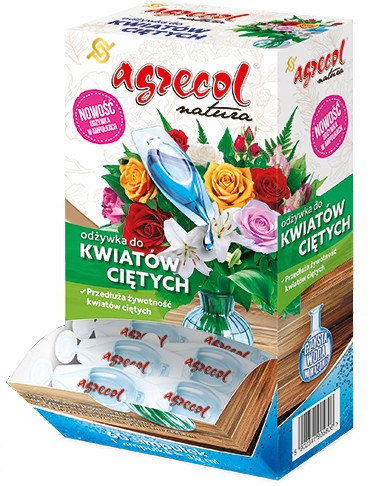  Vágott virág kondicionáló ampullákban 60x10ml csokrok vázavíz AGRECOL