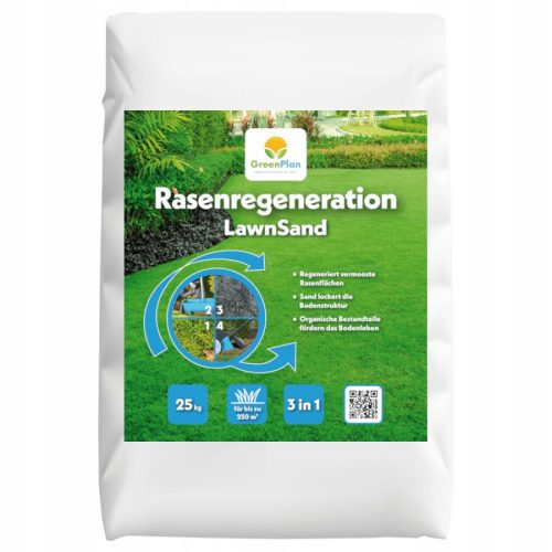  GREENPLAN Műtrágya gyepregenerációhoz homokkal GP Rasenregeneration 25