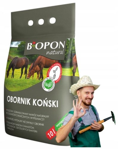  BIOPON LÓTRÁGYA TERMÉSZETES TRÁGYA GRÁNULÁLT ÖKOGAZDASÁGI 10L
