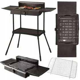    ELEKTROMOS ÁLLÓASZTAL KERTI GRILL 2000W TERMOSZTÁT TAPADÁSMENTES LEMEZ