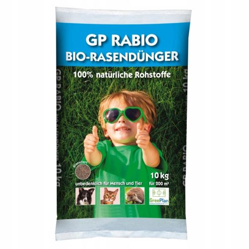  GREENPLAN Gyepműtrágya GP Rabio BIO bio tartós hatású 10 kg