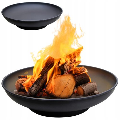  KERTI TŰZSZAK ROMA 60 CM TÁBORTÜZES GRILLHEZ BOSTROS ACÉL FEKETE