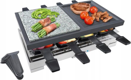  Steba RC 88 Premium Multi raclette (1200 W, serpenyőtartó, 8 személyes)