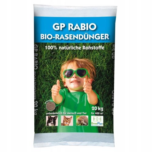  GREENPLAN Gyepműtrágya GP Rabio BIO bio tartós hatású 20 kg