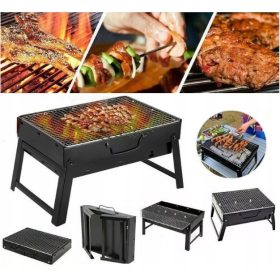    KERTI HORDOZHATÓ TURISTA SZÉN GRILL Bőrönd + Rács + TARTOZÉKOK
