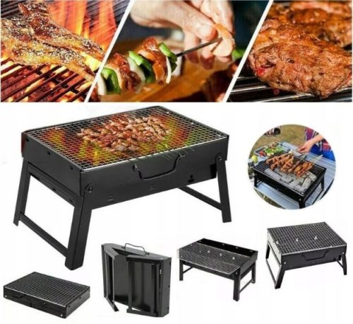  KERTI HORDOZHATÓ TURISTA SZÉN GRILL Bőrönd + Rács + TARTOZÉKOK