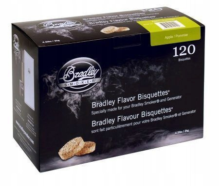  Bradley Smokehouse Briquette Alma ízű 120 db Alma/Pommier