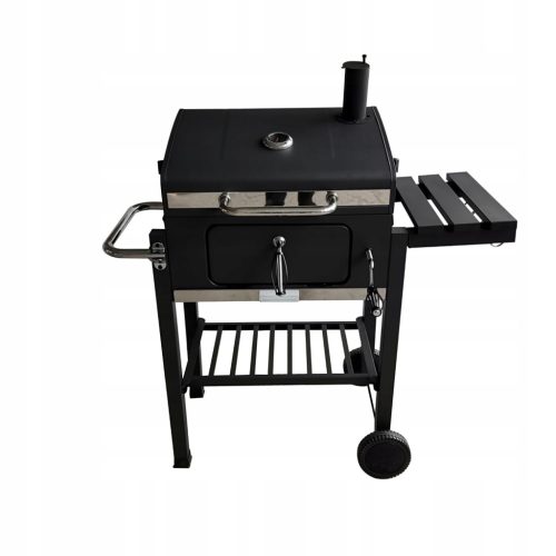  NAGY TÖMÖR KERTI SZÉN GRILL HORDÓ FEDŐVEL + HAMU TÉNYEZ 71x35