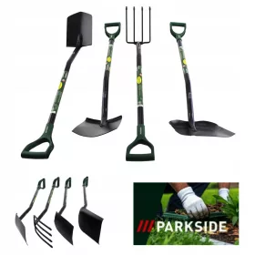    4db-os készlet Spade Sharp Straight Fork Shovel Parkside kerti szerszámok