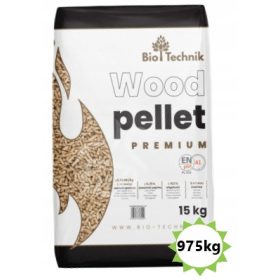    BIO-TECHNIK Pellet Fa pellet 6mm 65x15kg ENplus A1 975kg PREMIUM MINŐSÉG