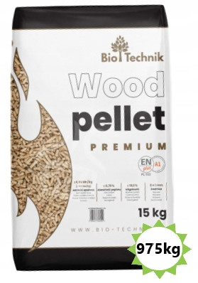  BIO-TECHNIK Pellet Fa pellet 6mm 65x15kg ENplus A1 975kg PREMIUM MINŐSÉG
