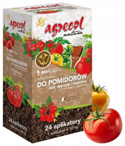  AGRECOL PARADICSOMHOZ GYÓGYNÖVÉNYEK PAPRIKA Uborka VITAMIN TÁPLÁLÓ TRÁGYA 24X 50ml