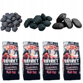  SZÉNBRIKETT 10 KG GRILL (4 x 2,5 KG)