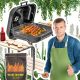  Kerti grill fedéllel és kisasztallal kerti telekre + 2kg szén